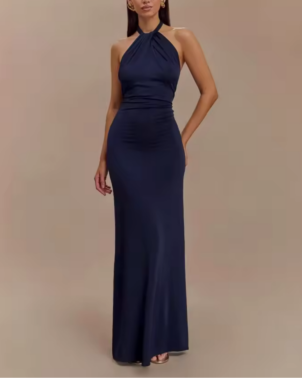 Aurora | Vestido Elegante Halter Largo