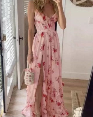 Iris | Vestido romántico con estampado floral