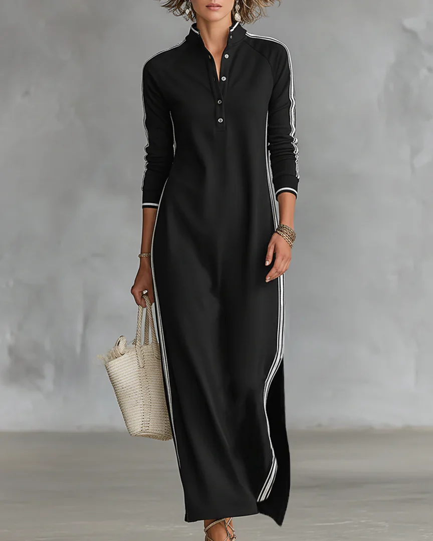 Elara | Vestido Maxi Blanco de Estilo Minimalista