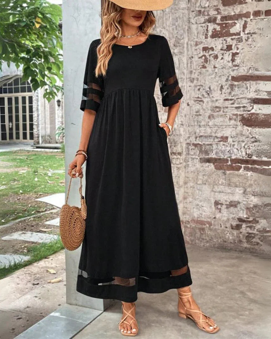 Thalía | Vestido midi que estiliza la silueta y alisa el abdomen