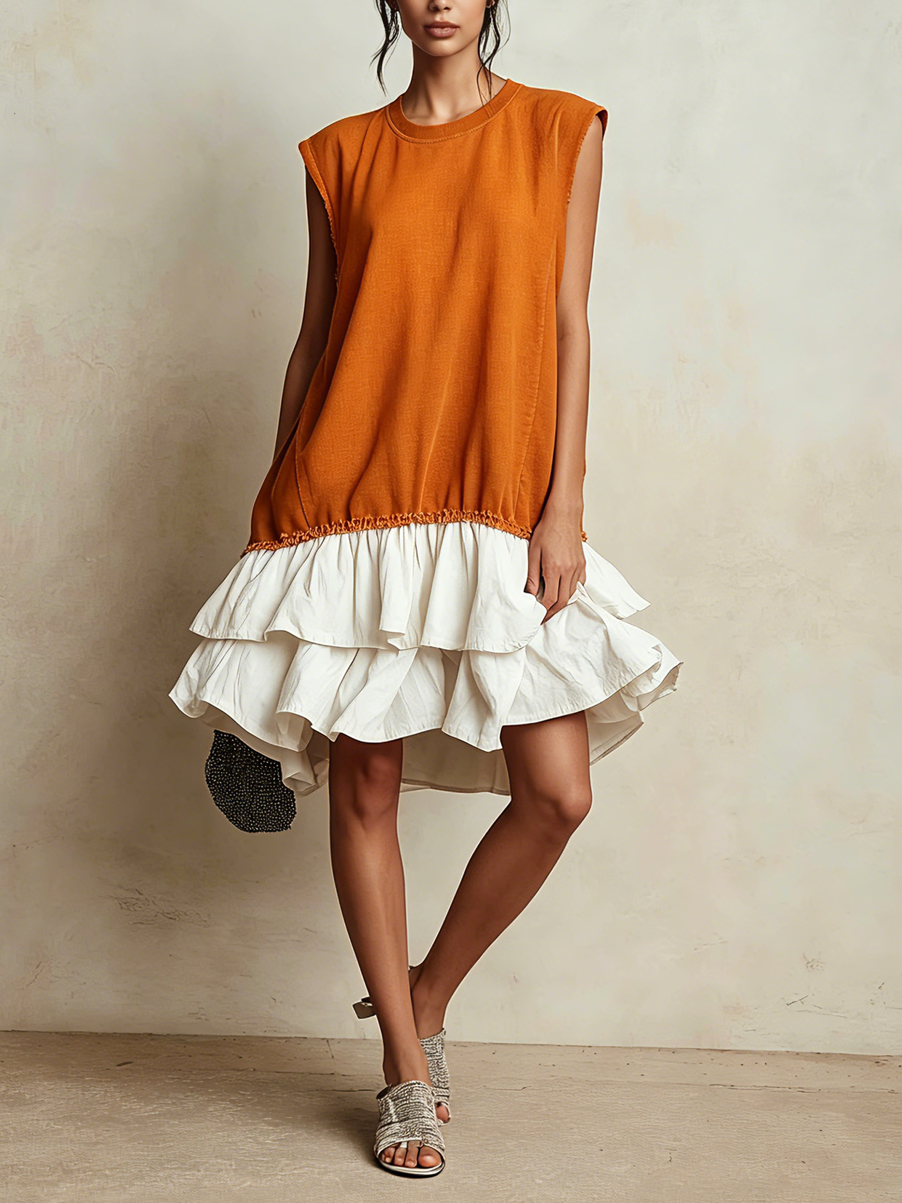 Nieves | Vestido casual de bloques de color con ajuste holgado para vacaciones