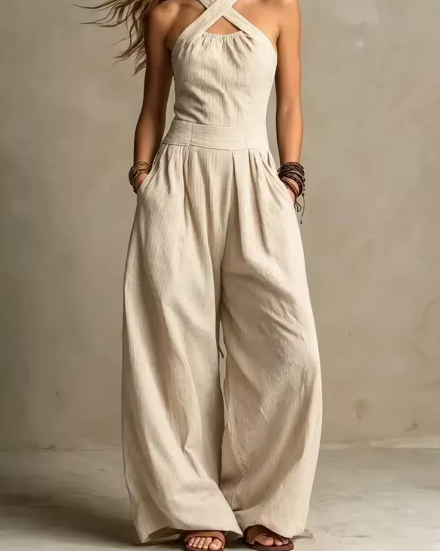 Vera | Mono Halter de Pierna Ancha