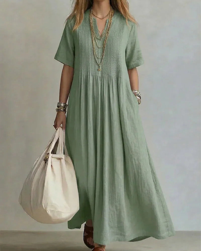 Olivia | Vestido Plisado