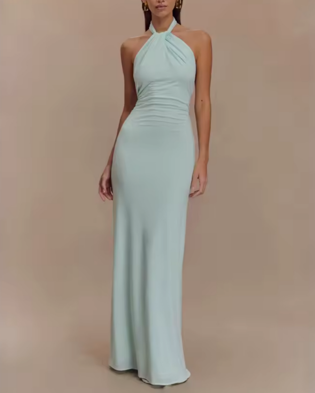 Aurora | Vestido Elegante Halter Largo