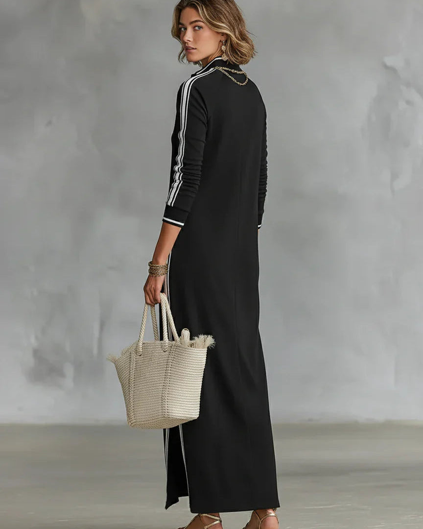 Elara | Vestido Maxi Blanco de Estilo Minimalista