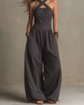Vera | Mono Halter de Pierna Ancha