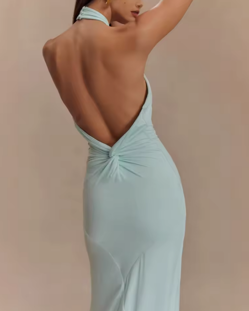 Aurora | Vestido Elegante Halter Largo