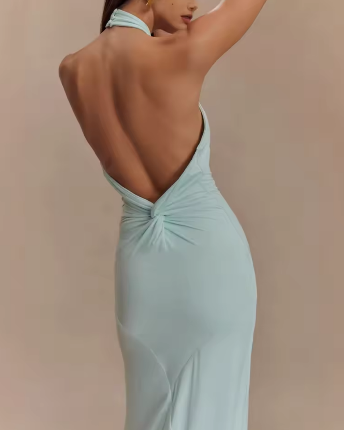 Aurora | Vestido Elegante Halter Largo