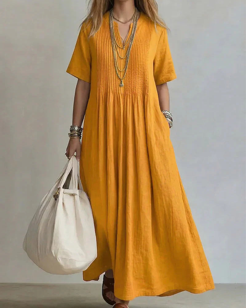 Olivia | Vestido Plisado