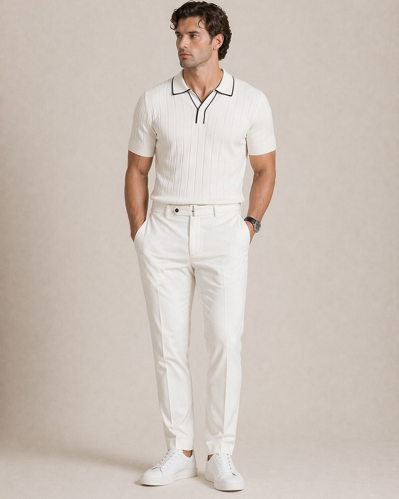 Pantalón Chino de Corte Limpio