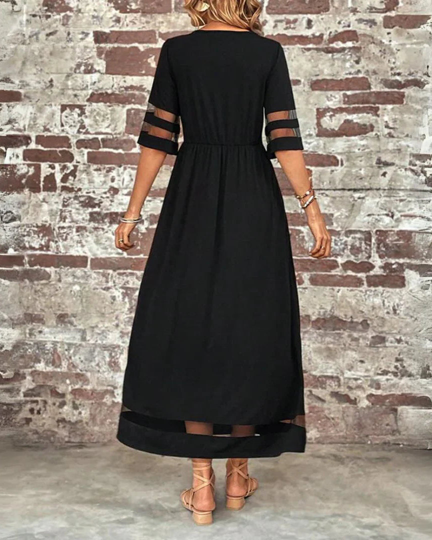 Thalía | Vestido midi que estiliza la silueta y alisa el abdomen