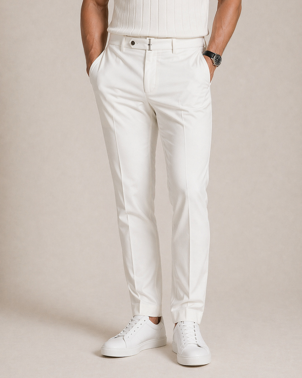 Pantalón Chino de Corte Limpio