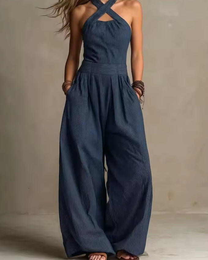 Vera | Mono Halter de Pierna Ancha
