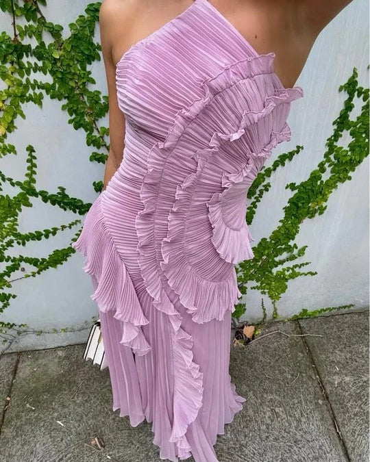 Camila | Vestido Romántico Asimétrico
