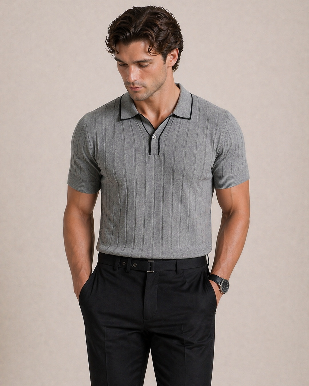 Polo de Punto Slim Fit