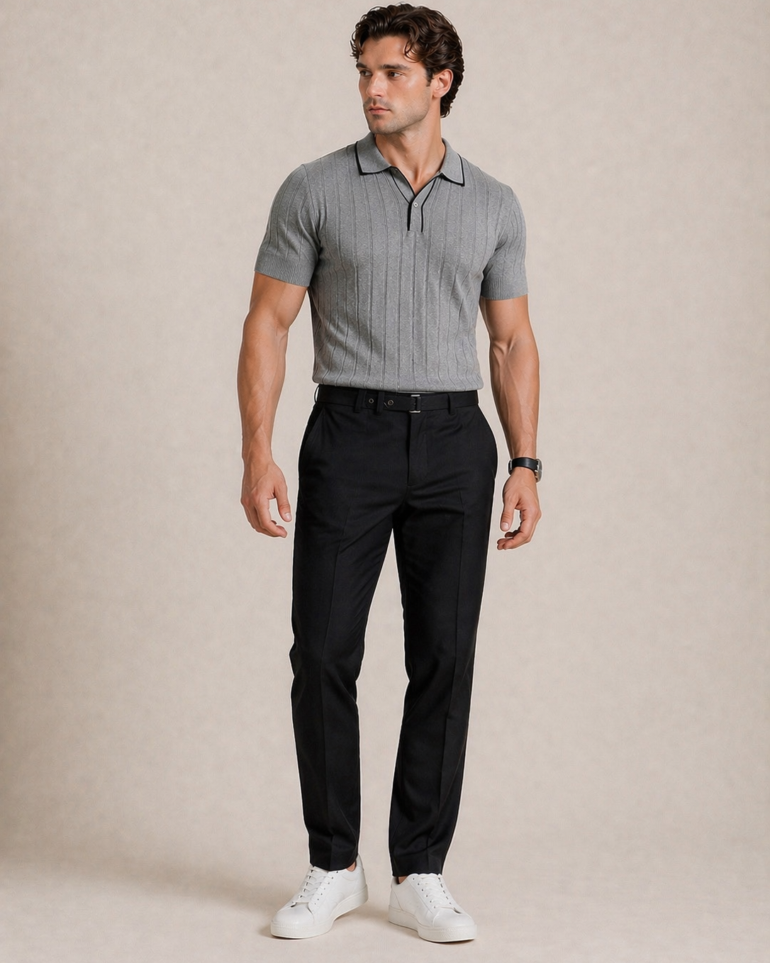 Pantalón Chino de Corte Limpio