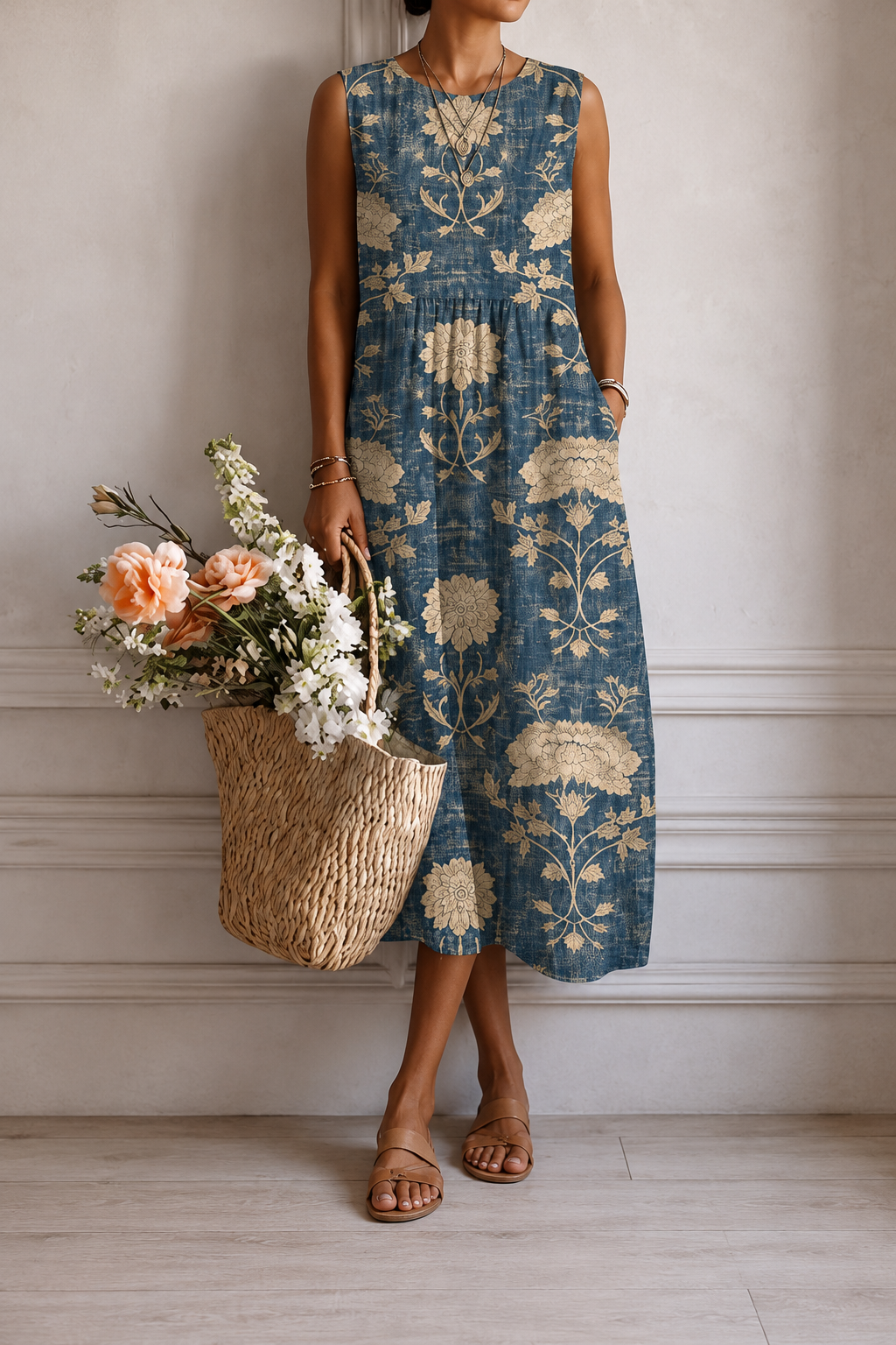 VALENTINA | VESTIDO MIDI FLORAL