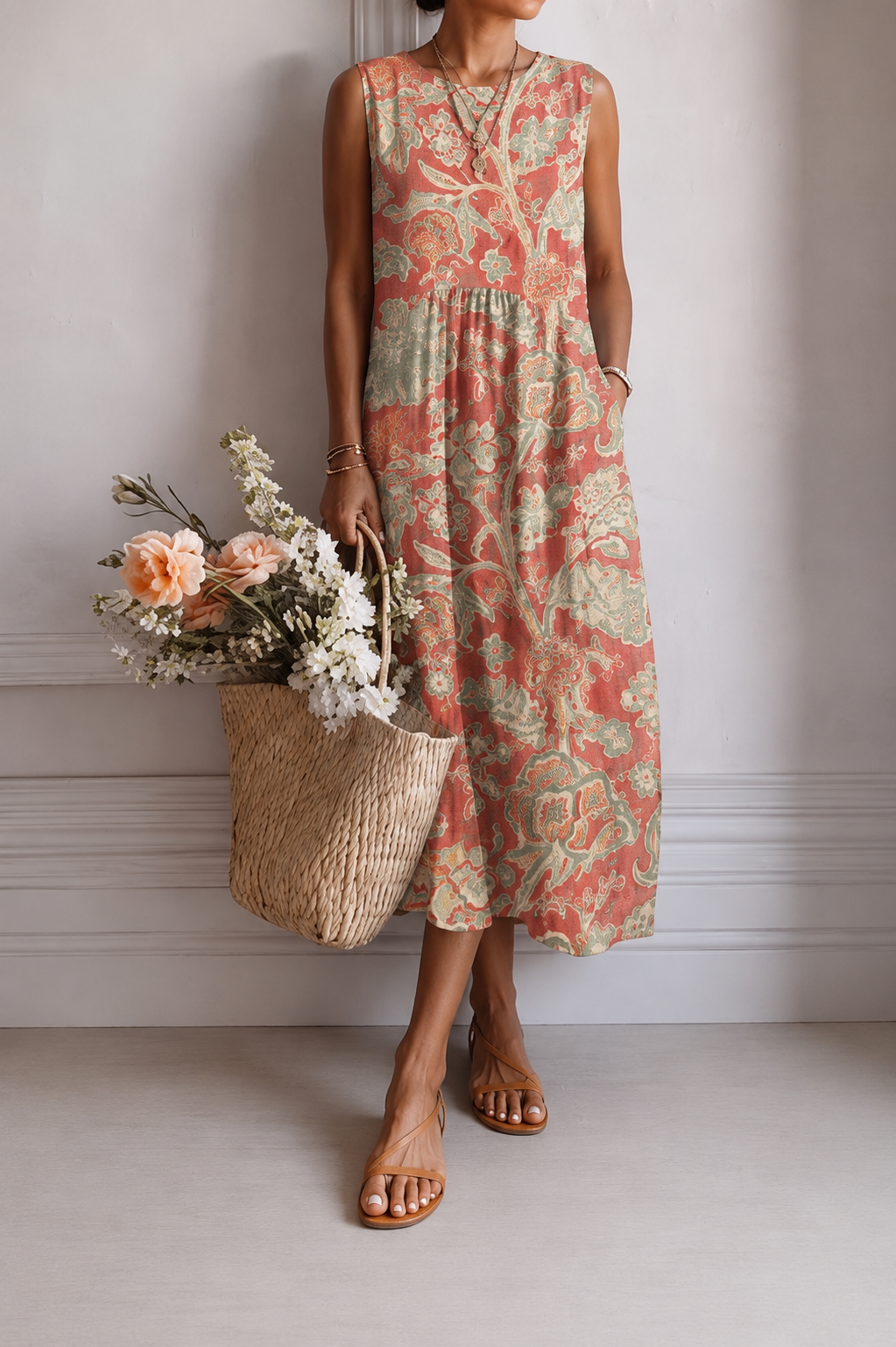 AURORA | VESTIDO MIDI DE DIARIO