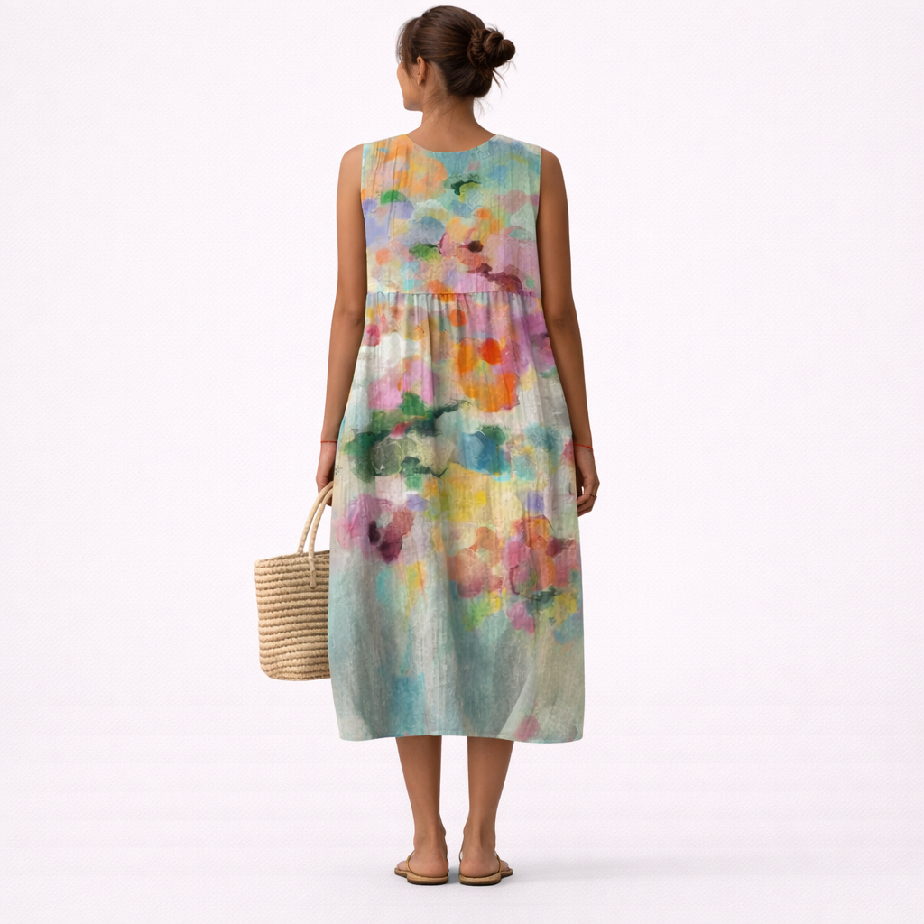 CHIARA | VESTIDO MIDI MULTICOLOR