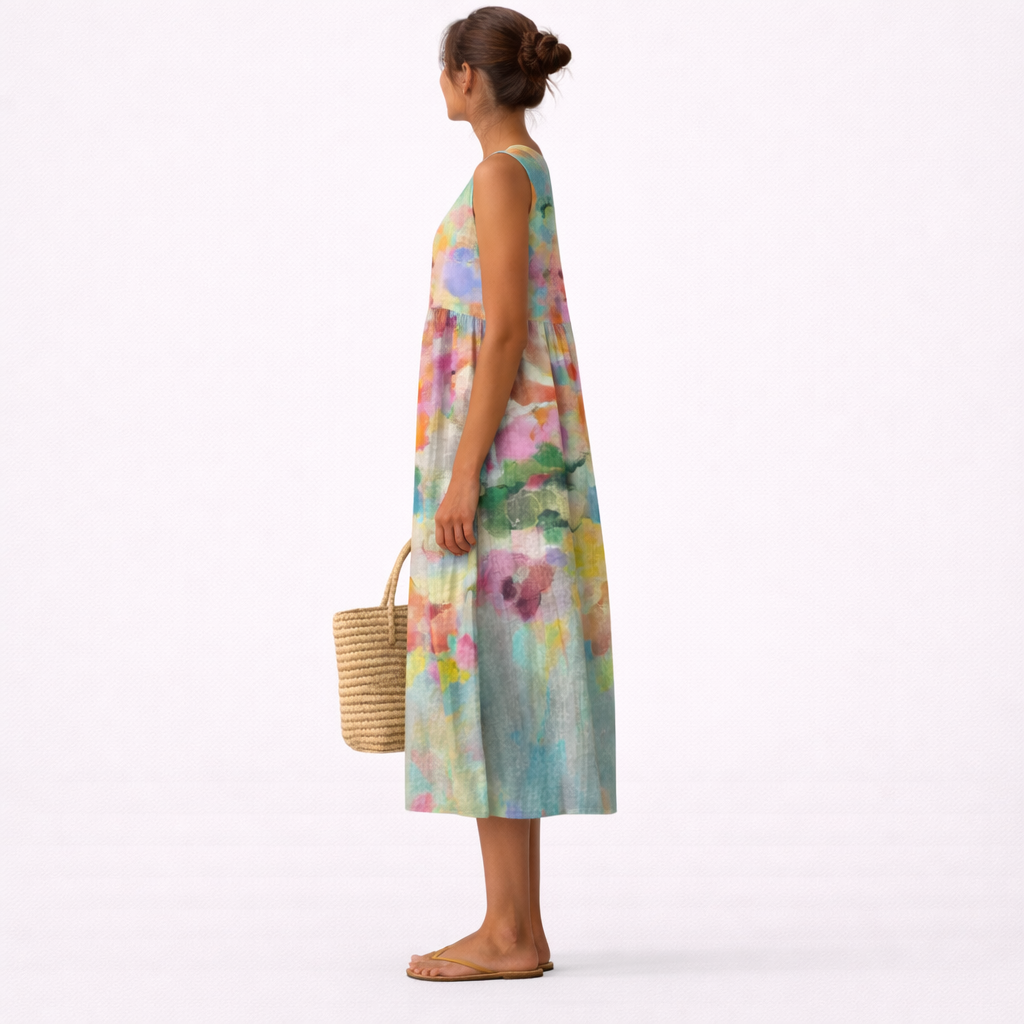 CHIARA | VESTIDO MIDI MULTICOLOR