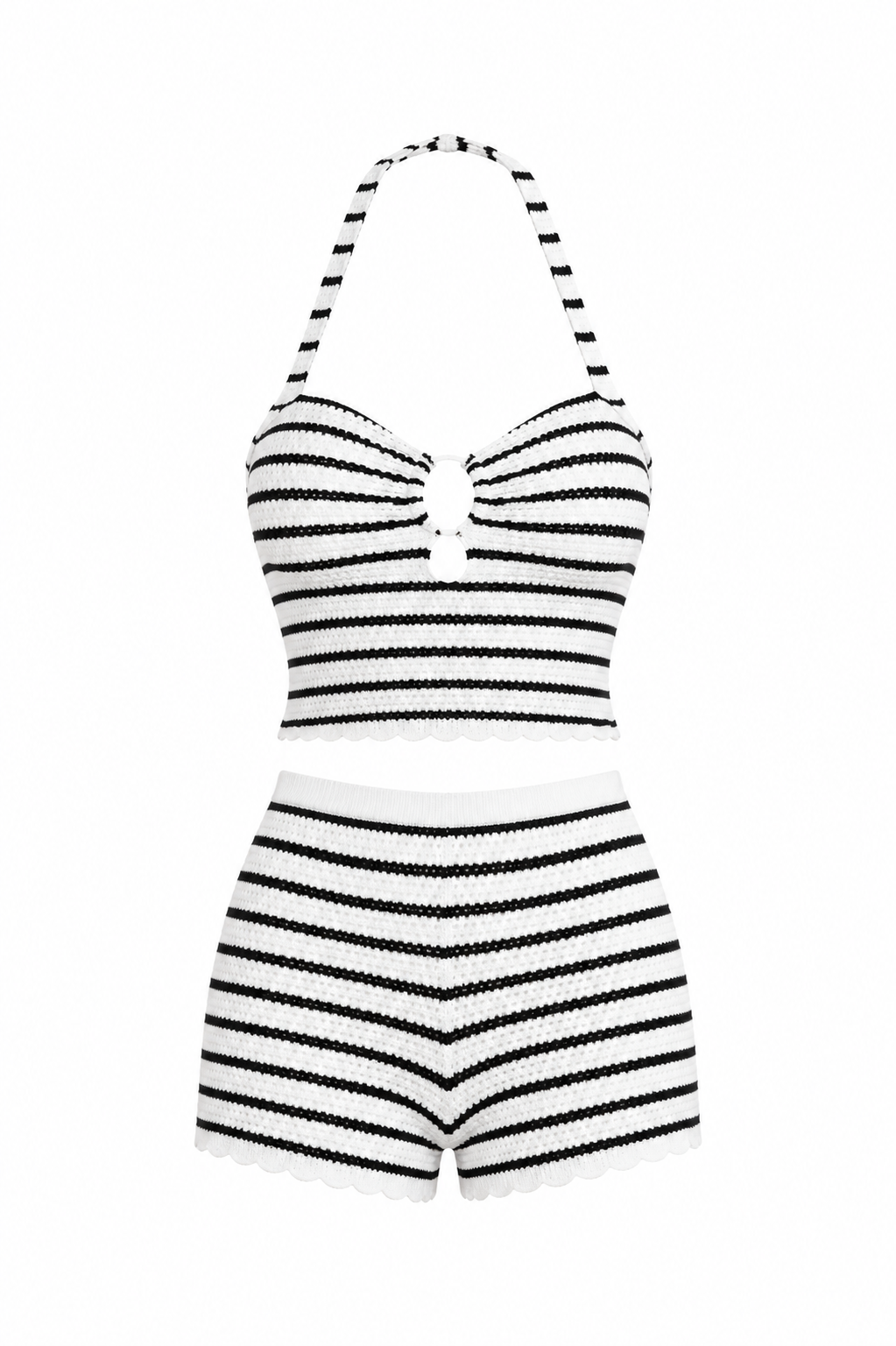 Artemisa | Conjunto Crochet Rayas