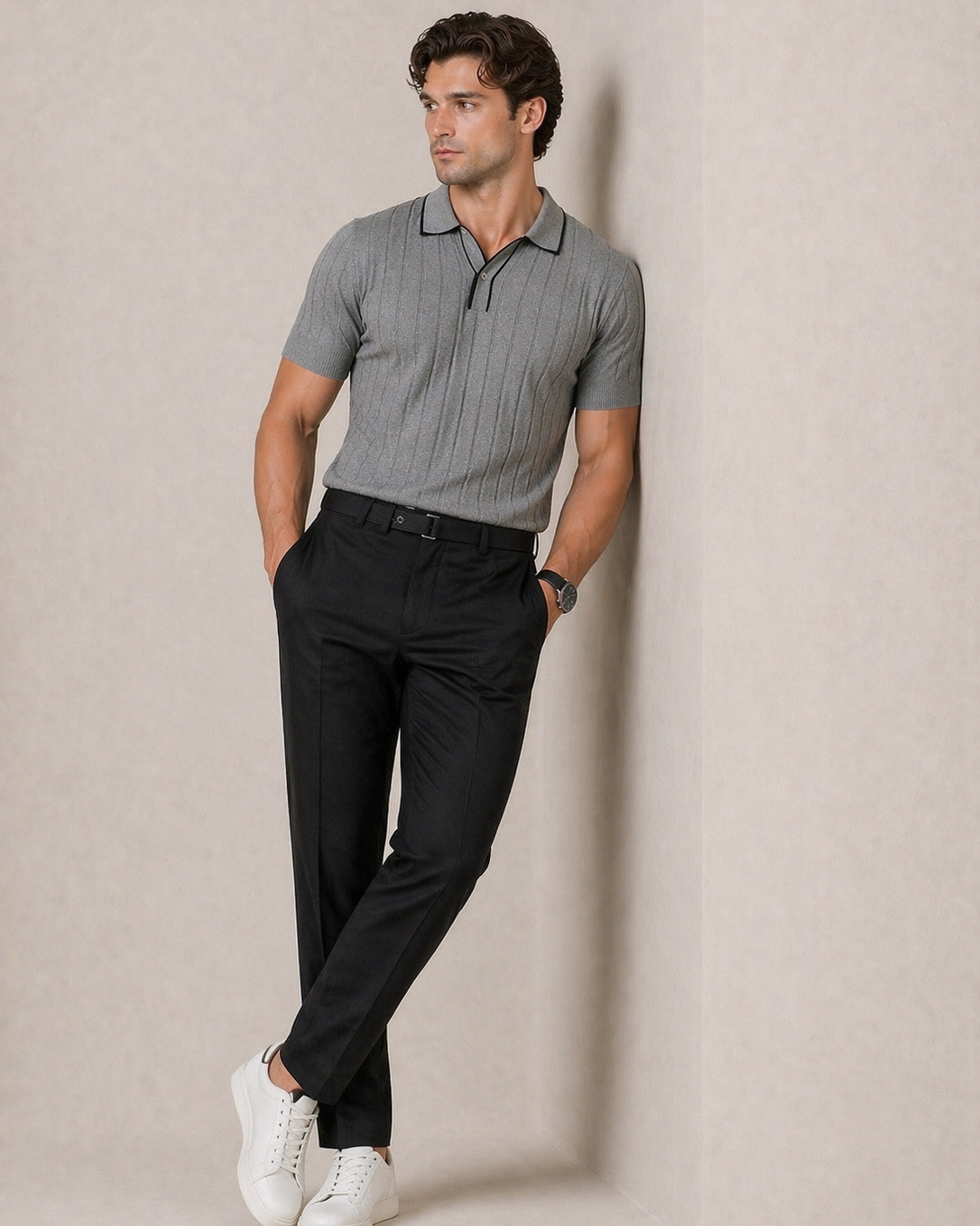 Pantalón Chino de Corte Limpio