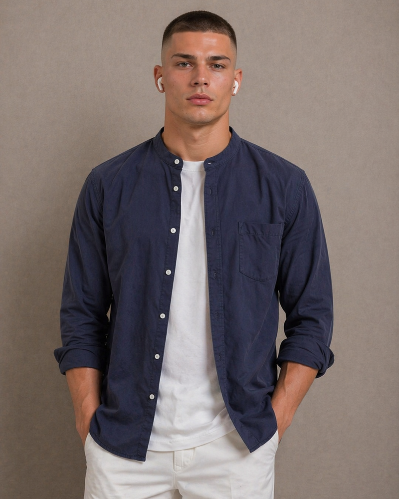 Camisa Larga Clásica Slim Fit