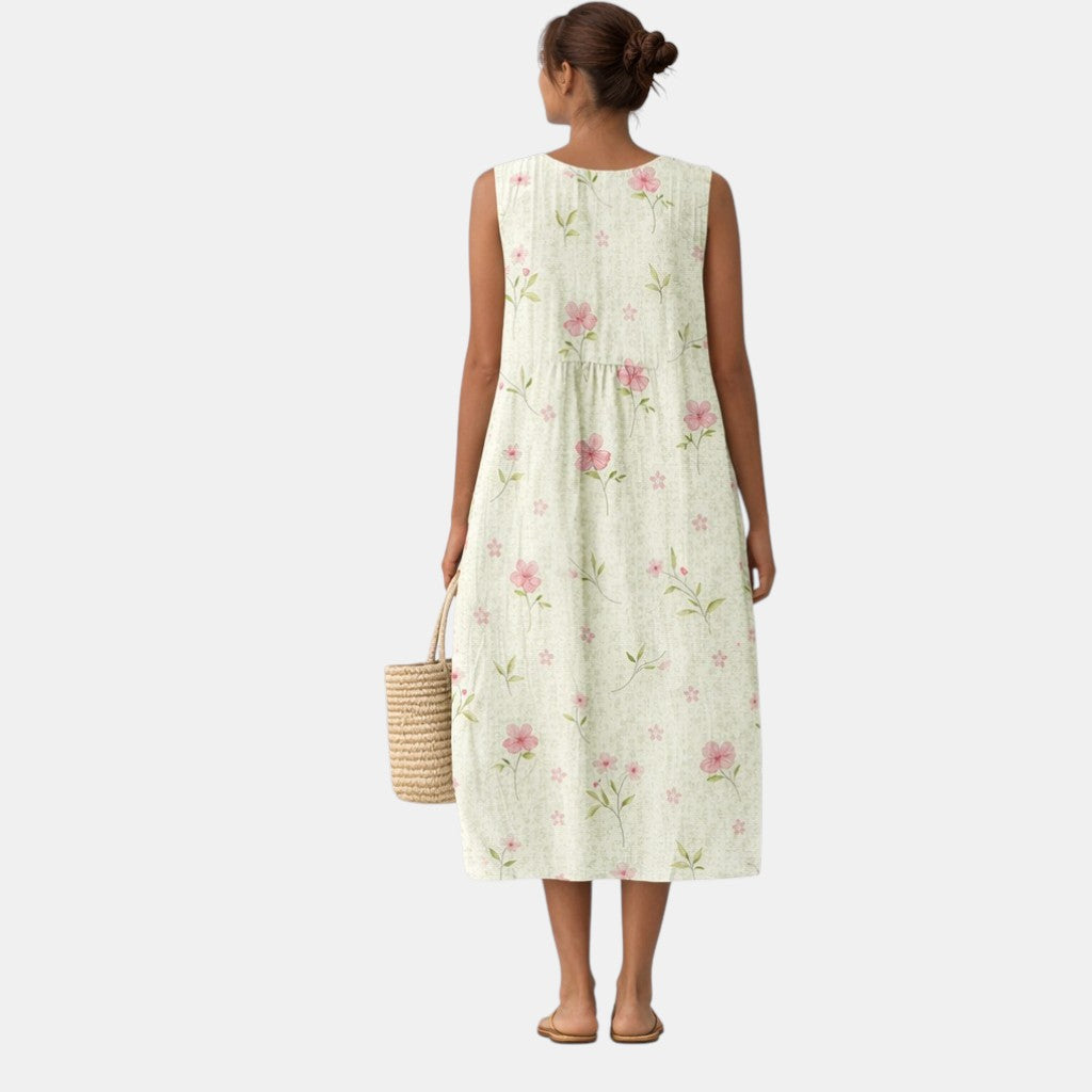 ELENA | VESTIDO MIDI DE DIARIO