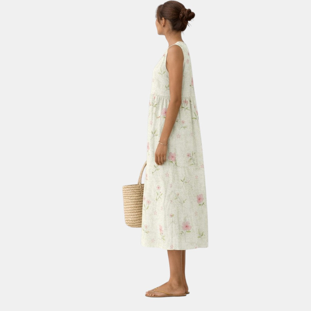 ELENA | VESTIDO MIDI DE DIARIO