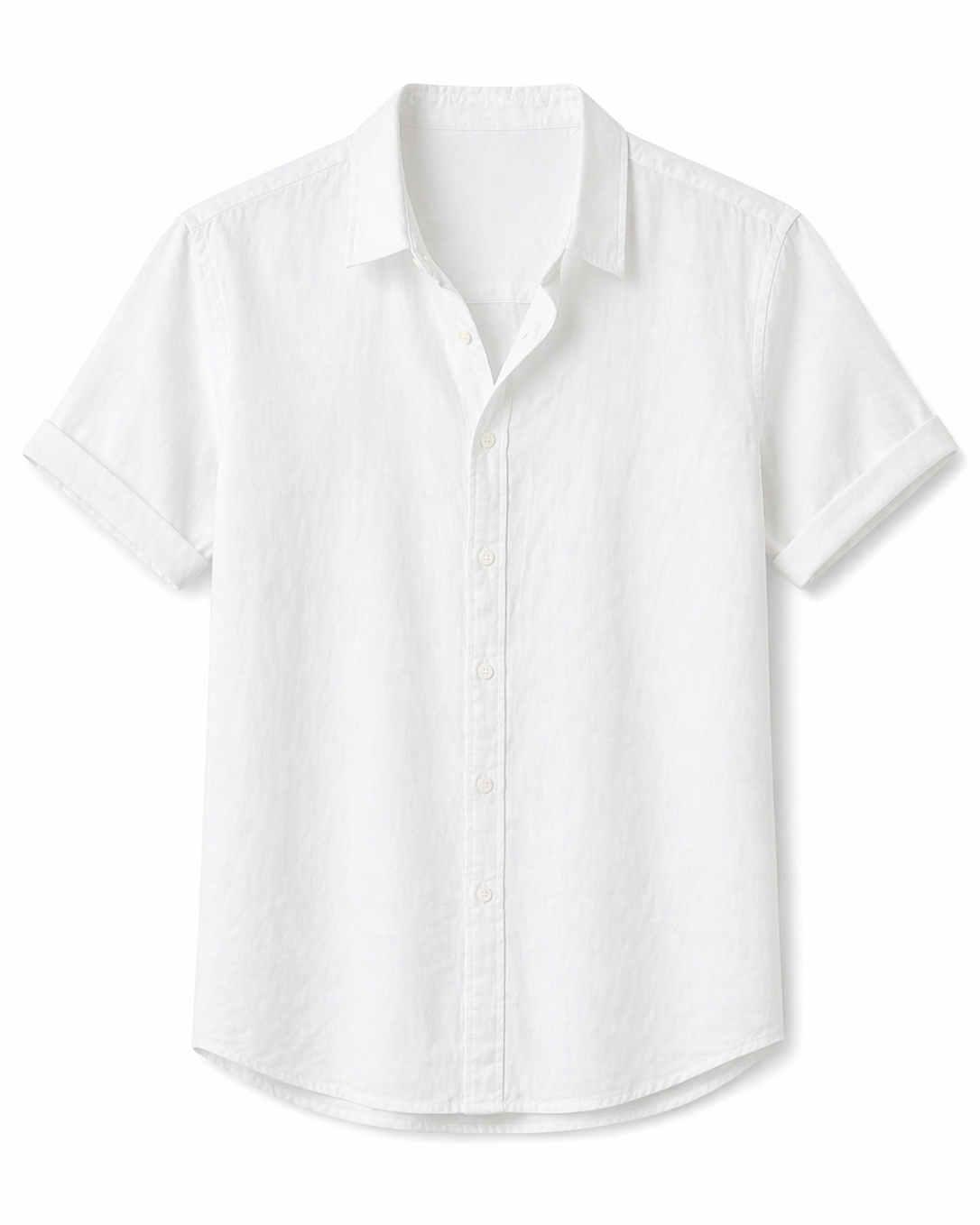 Camisa Corta de Ajuste Delgado