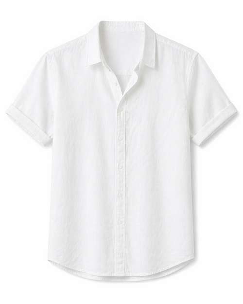 Camisa Corta de Ajuste Delgado