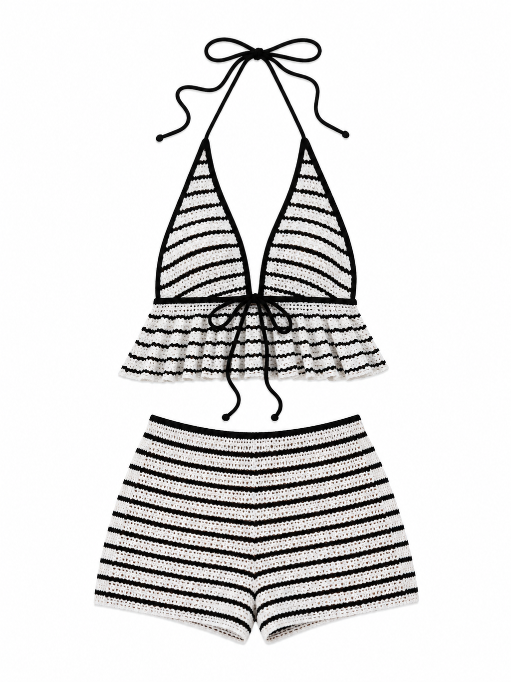 Artemisa | Halter Crochet Rayas