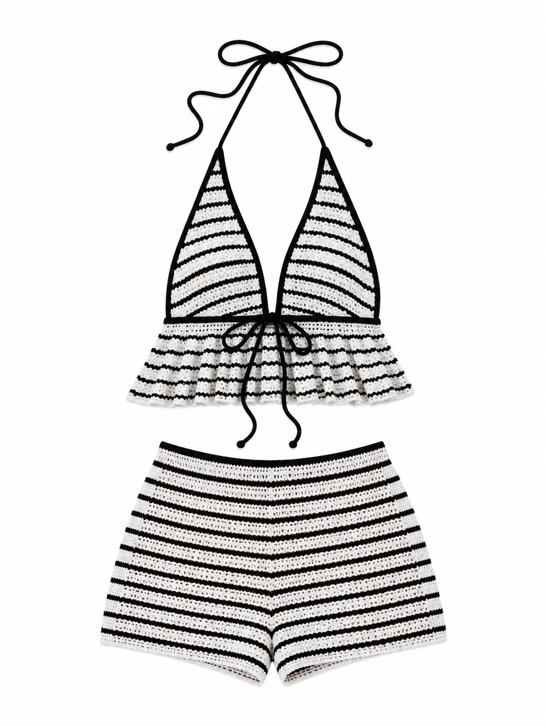 Artemisa | Halter Crochet Rayas