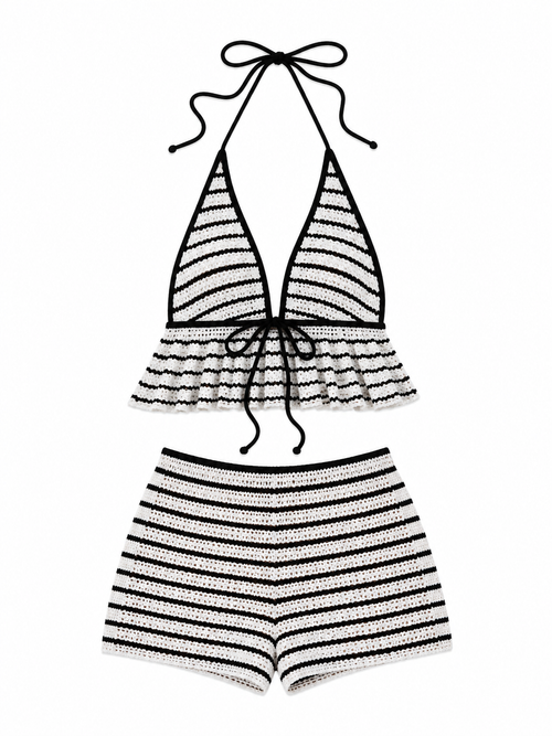 Artemisa | Halter Crochet Rayas