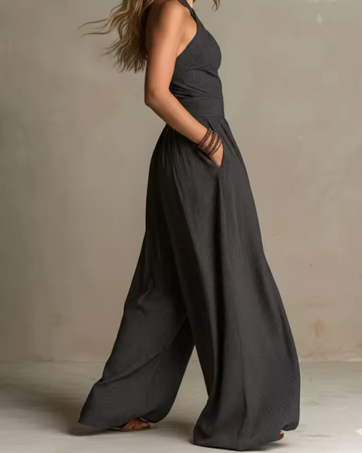 Vera | Mono Halter de Pierna Ancha