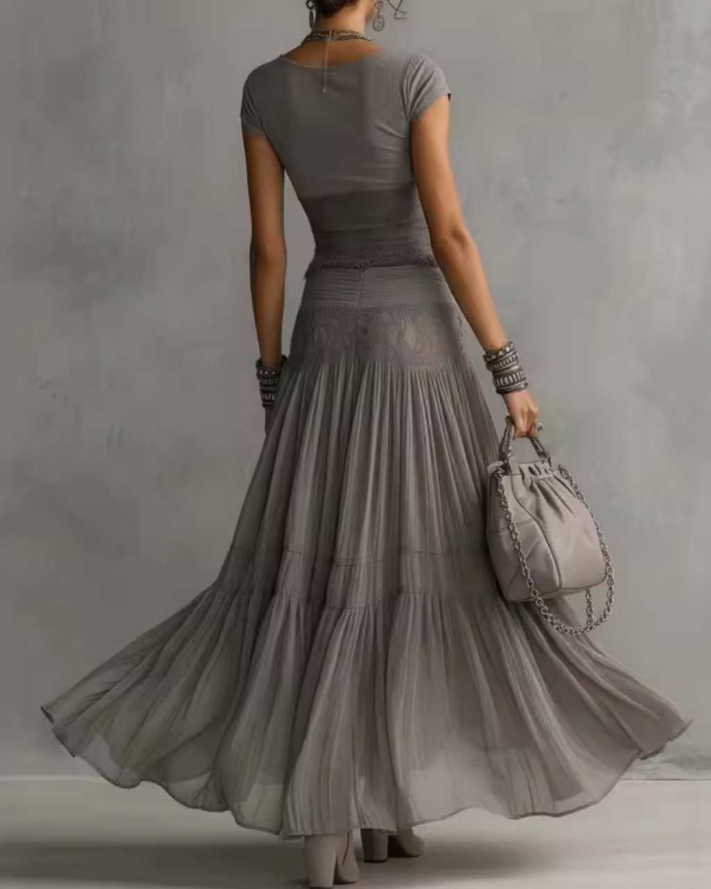 Dafne | Conjunto de Top y Falda Larga