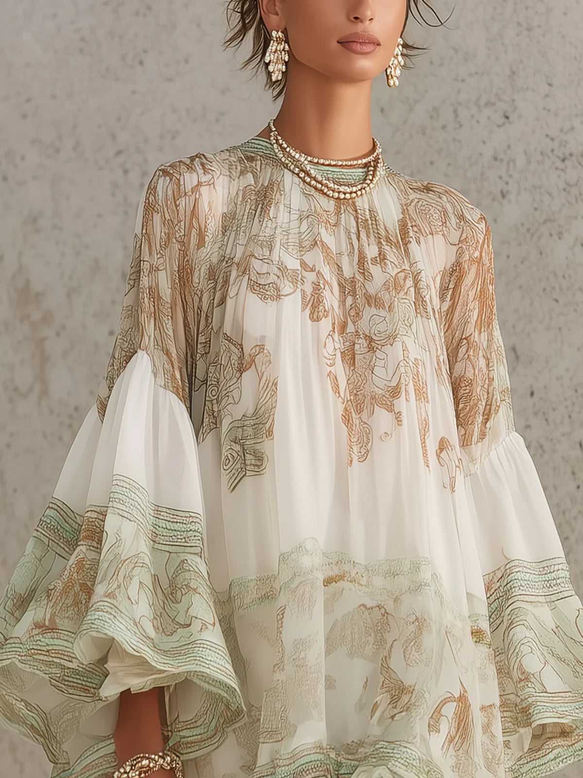 Cosette | Vestido a Rayas con Volantes