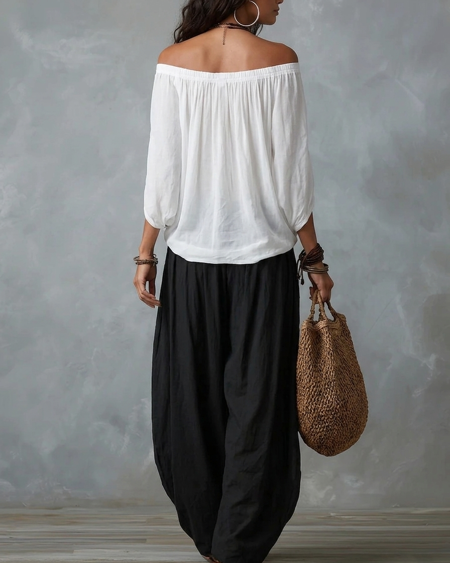 IVY | Conjunto Bardot de Pierna Ancha