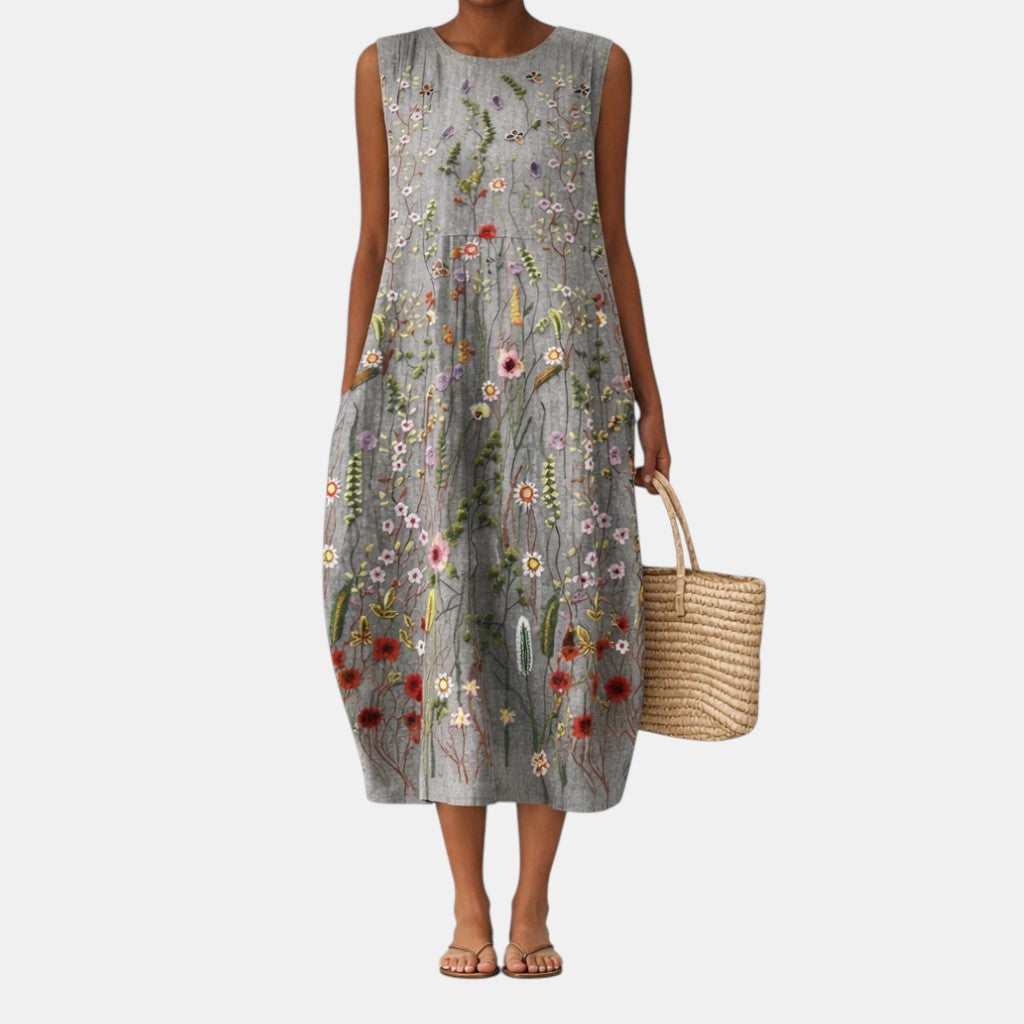 ALESSIA | VESTIDO MIDI DE DIARIO
