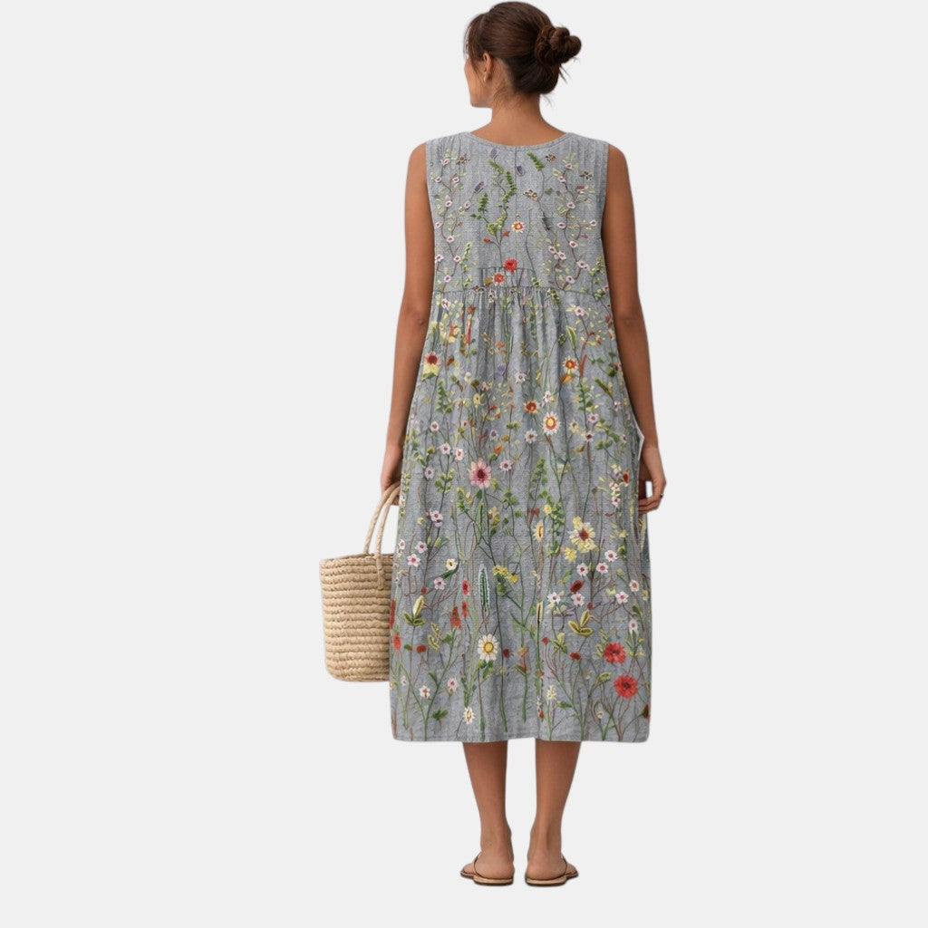 ALESSIA | VESTIDO MIDI DE DIARIO