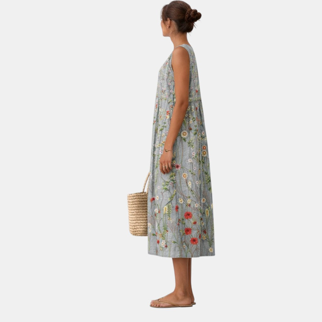 ALESSIA | VESTIDO MIDI DE DIARIO