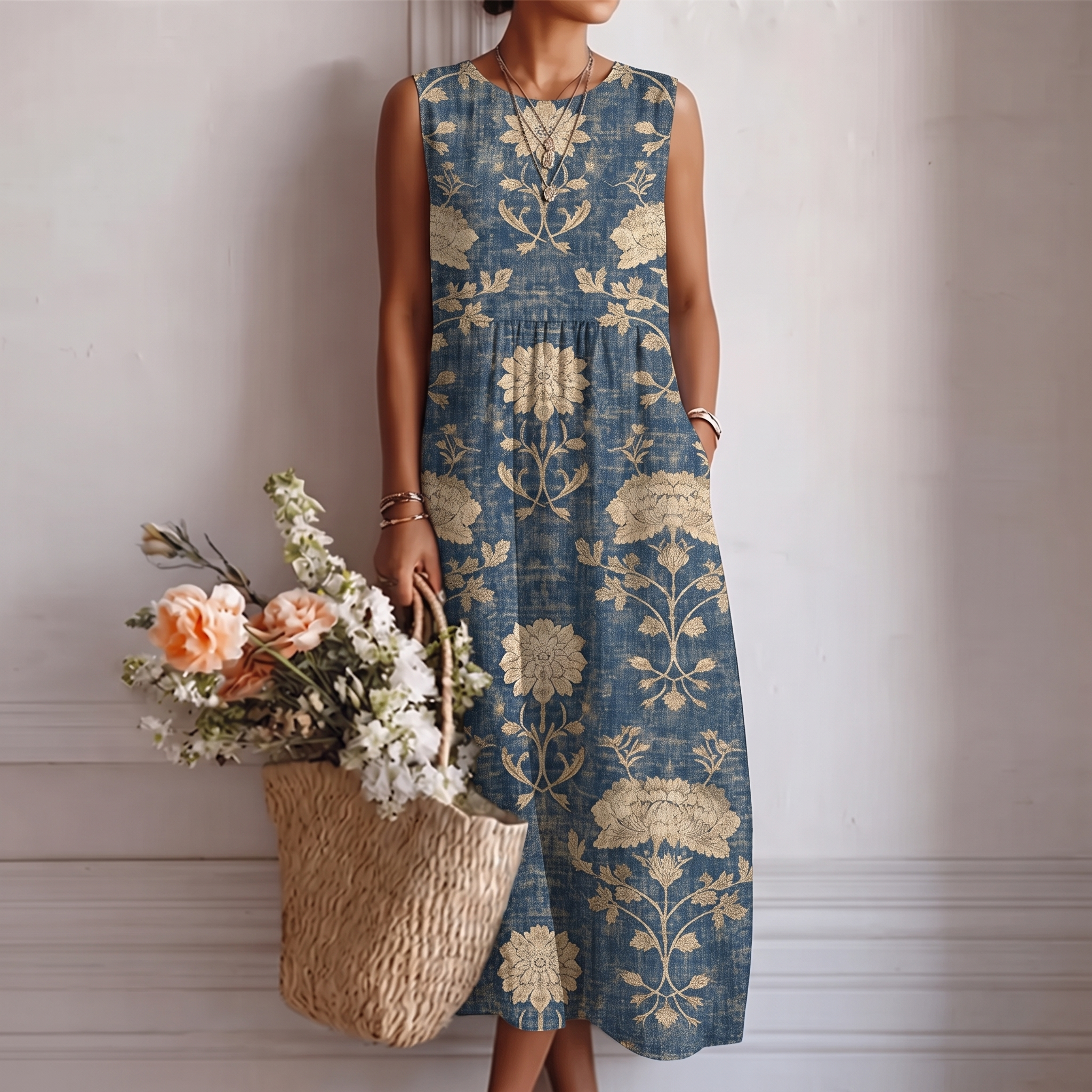 VALENTINA | VESTIDO MIDI FLORAL