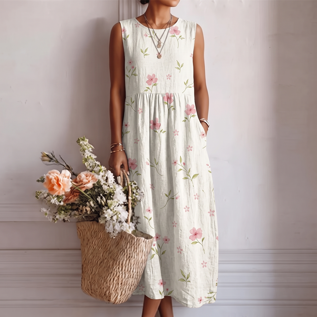 ELENA | VESTIDO MIDI DE DIARIO