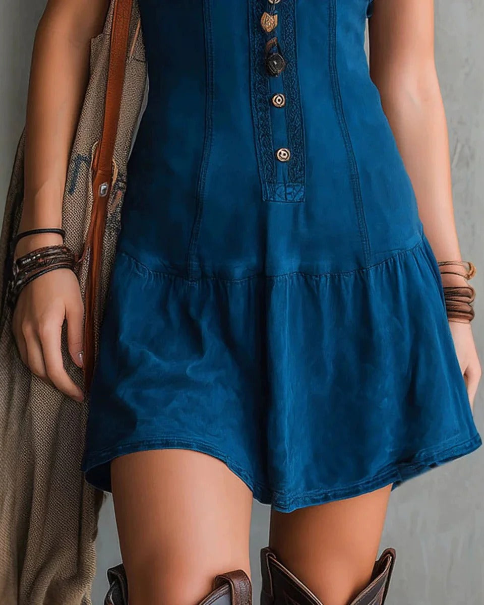 Rocío | Minivestido Bohemio sin mangas