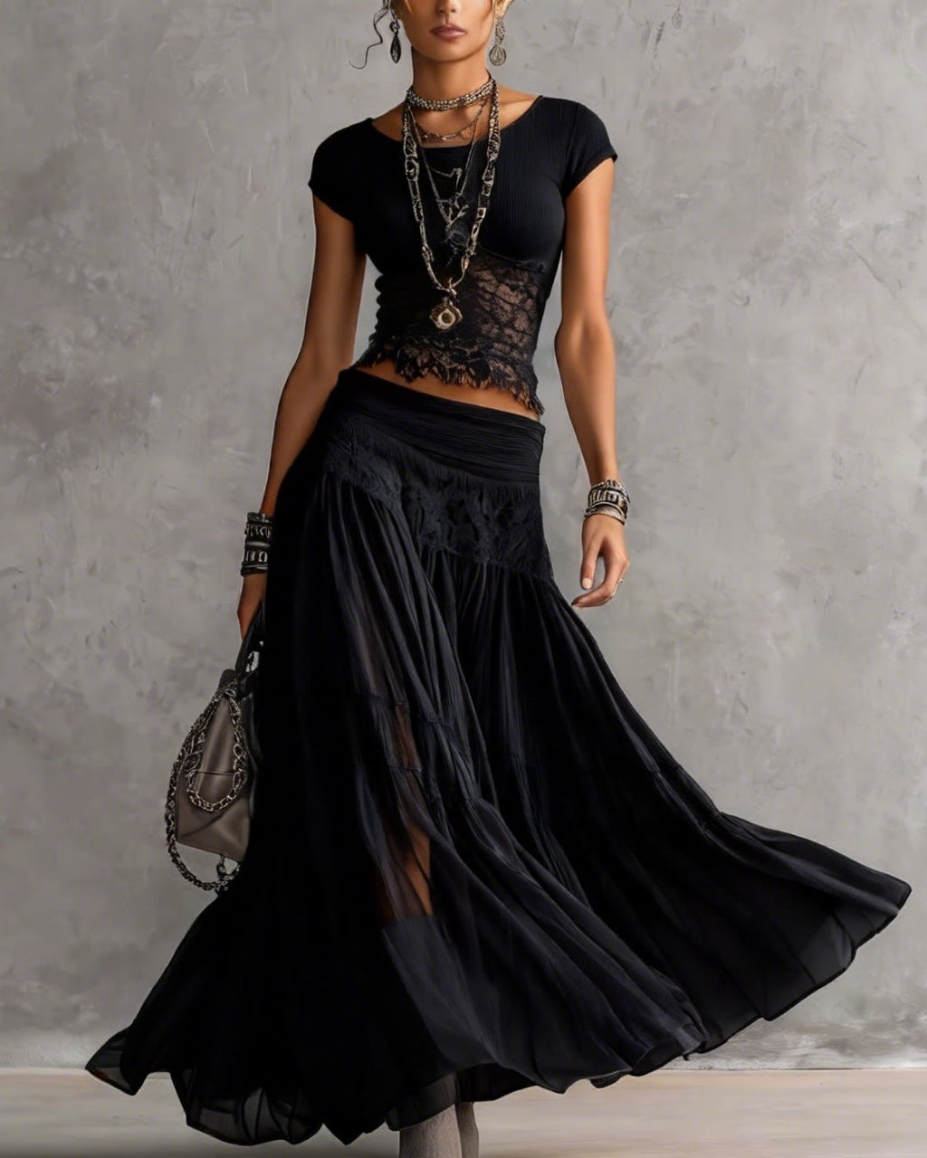 Dafne | Conjunto de Top y Falda Larga