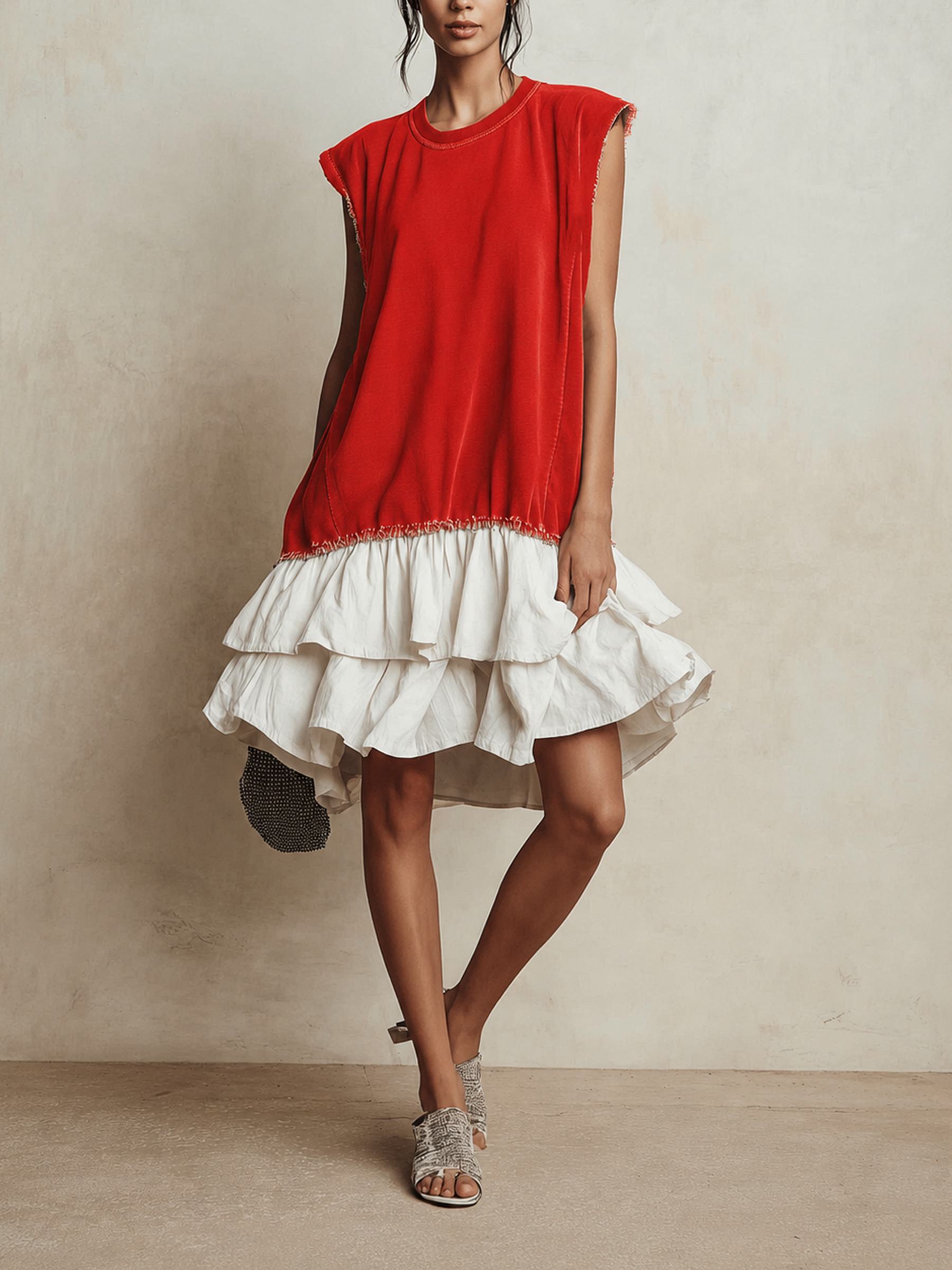 Nieves | Vestido casual de bloques de color con ajuste holgado para vacaciones