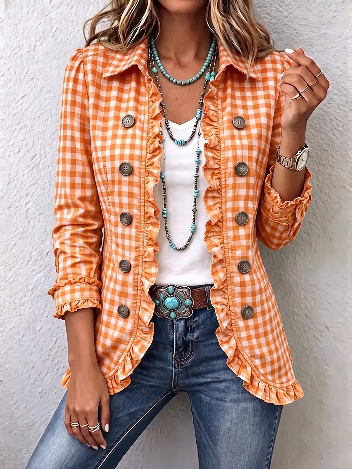 Purificación | Chaqueta de Cuadros Vichy